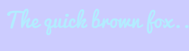 Image with Font Color B3ECFF and Background Color CCCCFF